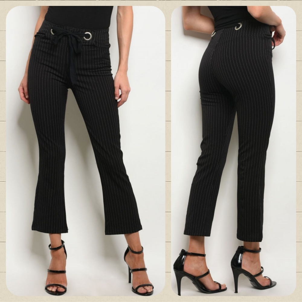 Black stripes pant